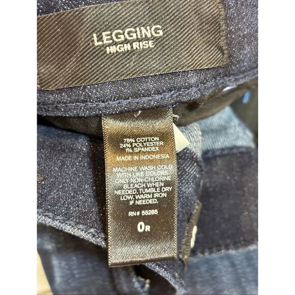 Express legging high-rise dark denim jeans size 0R - Picture 11 of 11